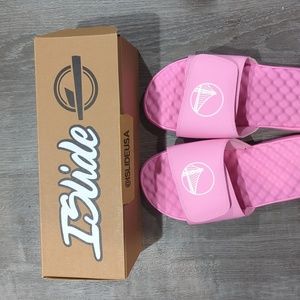 Women's ISlide Pink Golden State Warriors Primary Logo Slide size 9